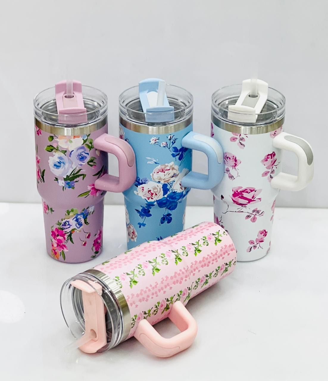 Tumblers Elegant Floral Design
