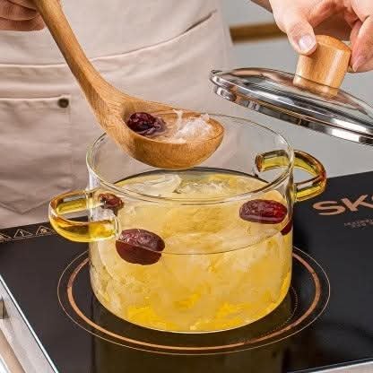 Heat Resistant Glass Cooking Pot 3500 ml
