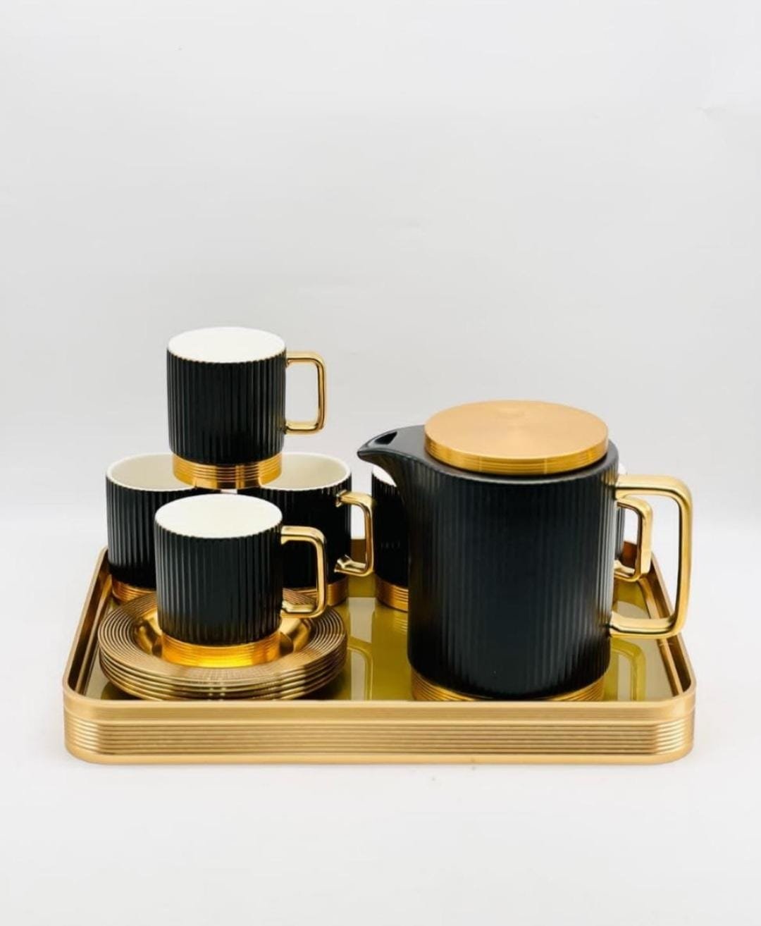 Original Brass Tea Set (Black)
